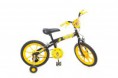 Bic. Aro 16" QT Preta / Amarelo